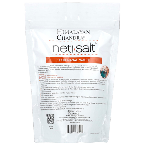 Himalayan Chandra, Neti Salt, соль для промывания носа, 680,3 г (1,5 фунта)
