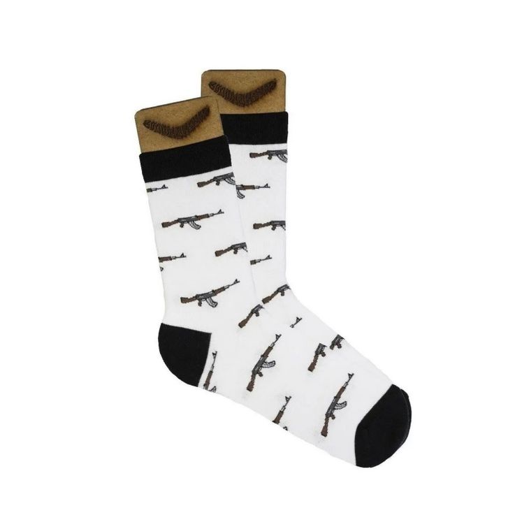 Носки BOOMERANGS АК47, белый