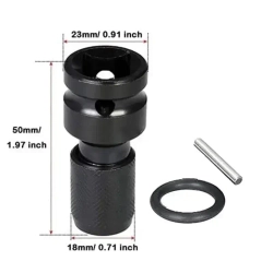 Патрон гайковерта 1/2" адаптер для бит переходник 1/4"