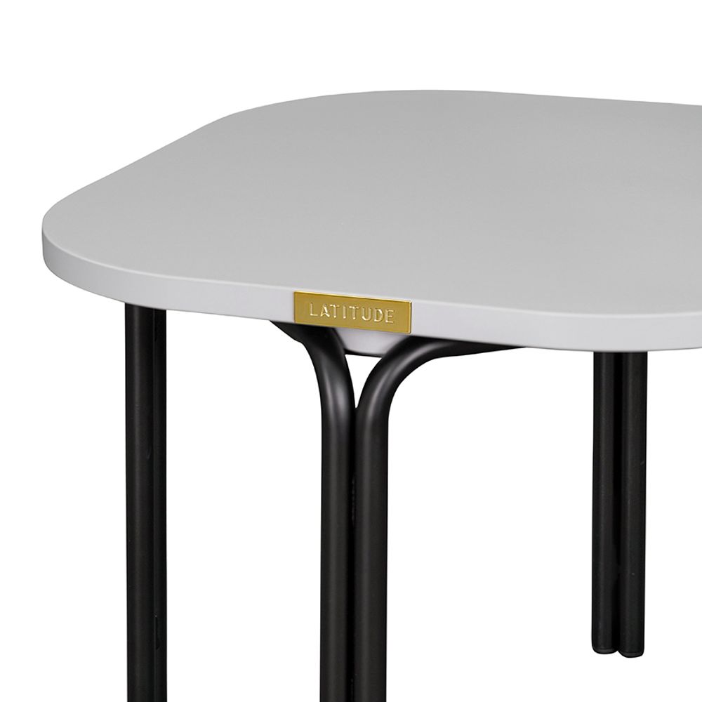 Столик кофейный Ror, 50х50 см, черный/серый