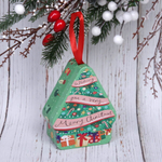 Банка жестяная «Домик» 10,5*8,5*4см ёлочка