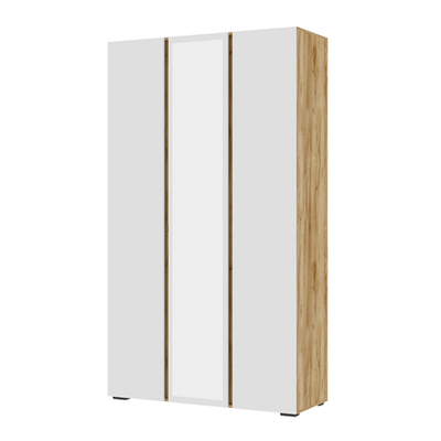 Хелен ШК 02 Шкаф 3-х дверный с зеркалом Крафт золотой / Белый