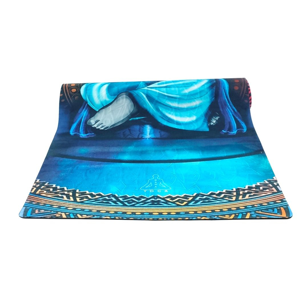 Коврик для йоги Ganesha Gold Limited Edition Ramayoga из замши и каучука