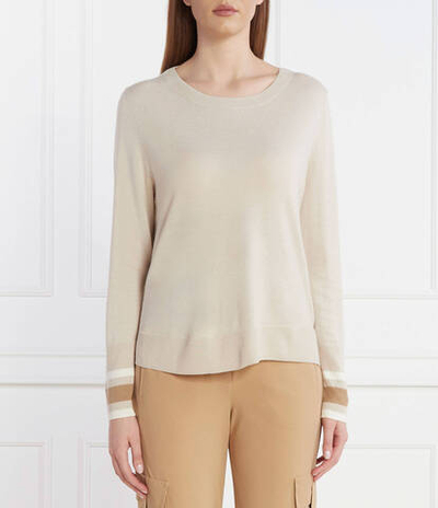 Хлопковый свитер Marc Cain - бежевый(WS 41.12 M80)