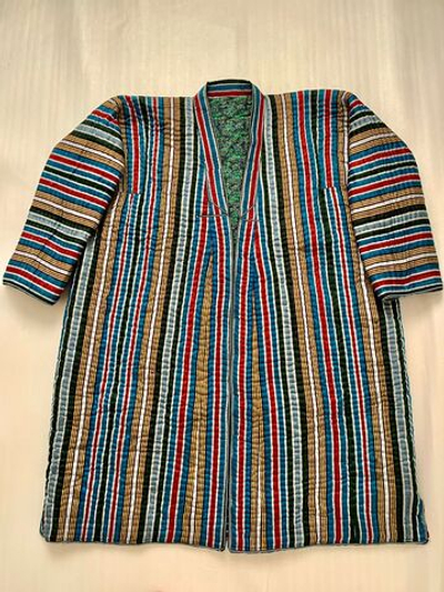 Узбекский халат в полоску р.56