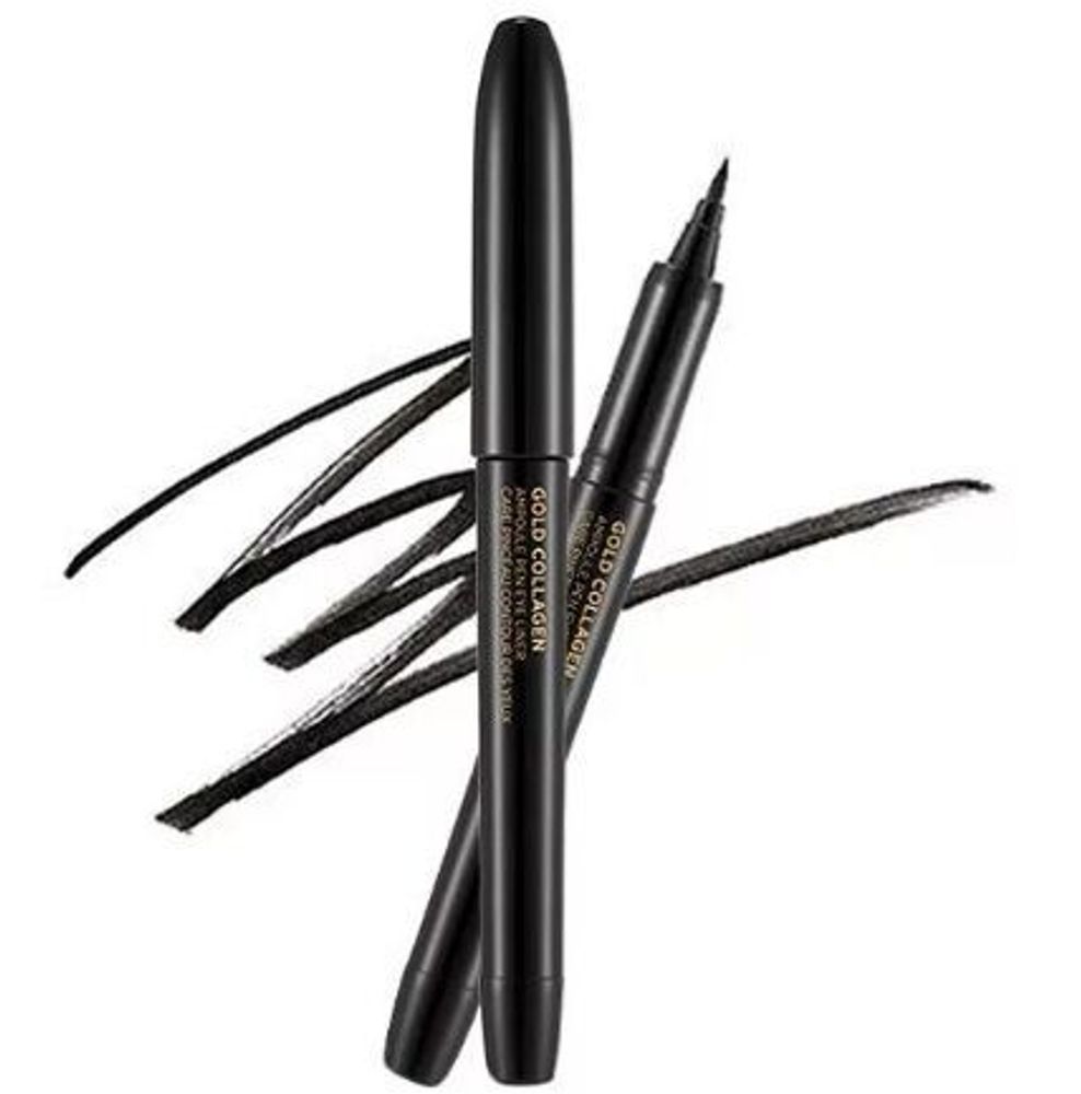 Подводка для глаз с коллагеном THE FACE SHOP Gold Collagen Marker Eyeliner