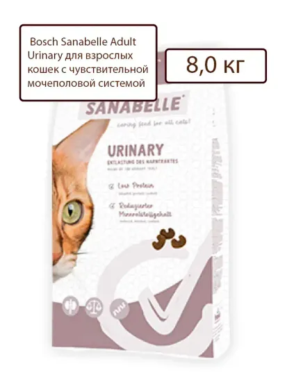 Bosch Sanabelle Urinary Сухой корм для кошек с чувствительной мочеполовой системой 8 кг