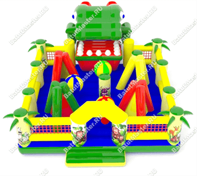 Надувной батут "Лагерь в джунглях"