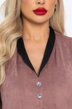 Платье замшевое Дарьяна НЬЮ (пыльная роза) П14651-18М LT Collection