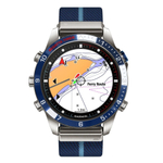 Умные часы Garmin MARQ Captain (Gen 2) 46 мм в титановом корпусе с синим керамическим безелем и ремешком