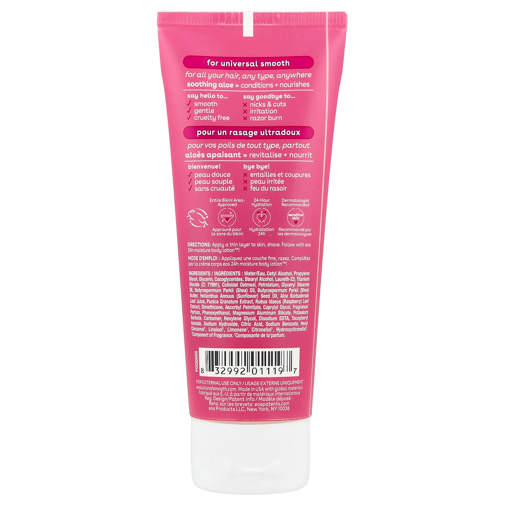 EOS, Shea Better, 24H Moisture Cream, крем для бритья, гранат и малина, 74 мл (2,5 жидк. унции)