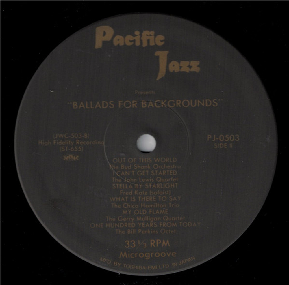 V/A - Ballads For Backgrounds - Japan 1992 Mono Reissue
