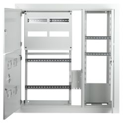 Корпус металлический встраиваемый ЭРА SIMPLE ЩЭ-4 (1000х960х140) 4-х квартирный IP31 УХЛ3 серый