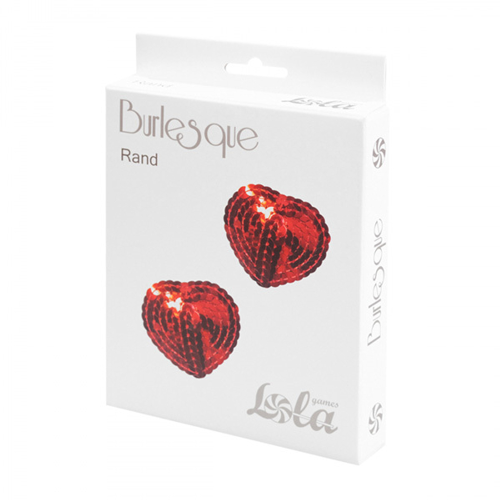 Красные пэстисы-сердечки Lola Pasties Burlesque Rand Red 3633-04lola