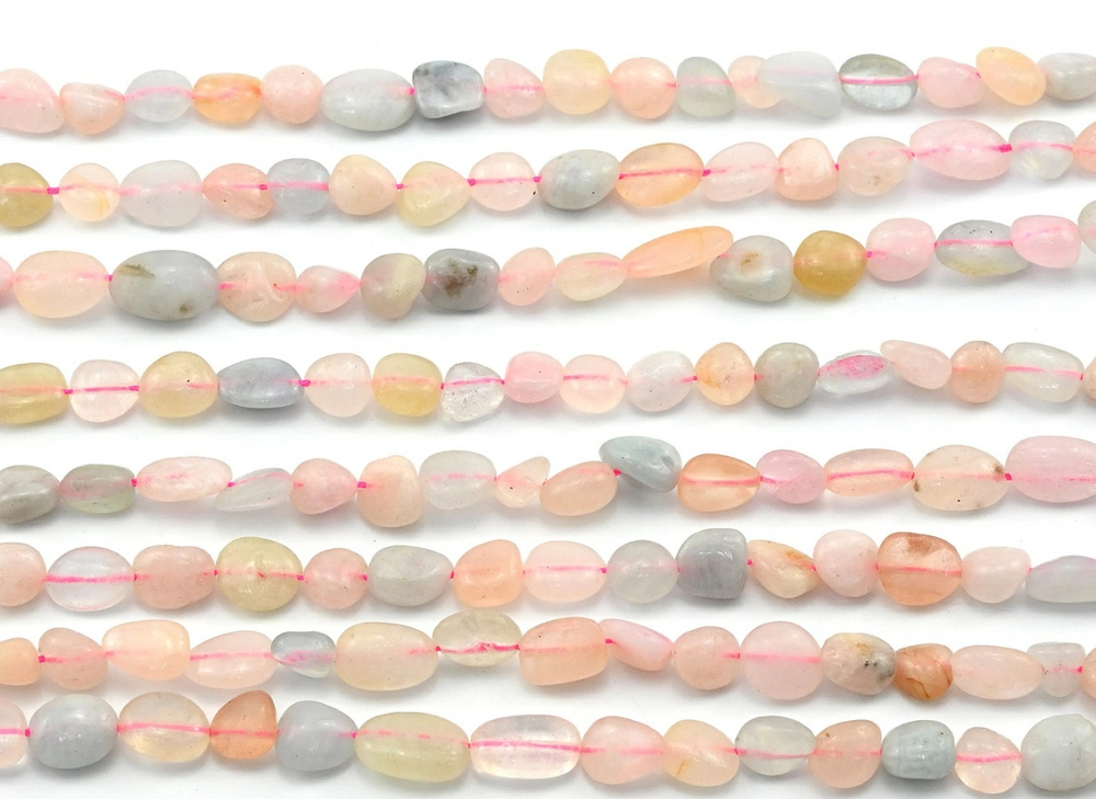 пр-27 Берилл галтовка 15*12мм, нить 19см