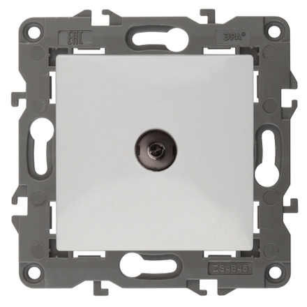 Розетка ЭРА Elegance 14-3102-01 TV проходная IP20 белый