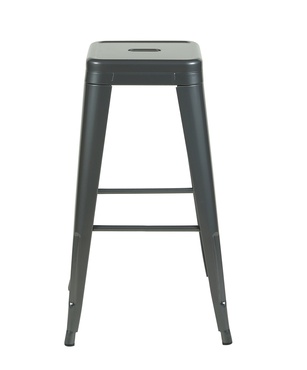 Стул барный TOLIX серебристый матовый KD