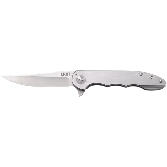 Складной нож CRKT 7076 Up and At Em c клинком из стали 8Cr13MoV, рукоять Stainless Steel
