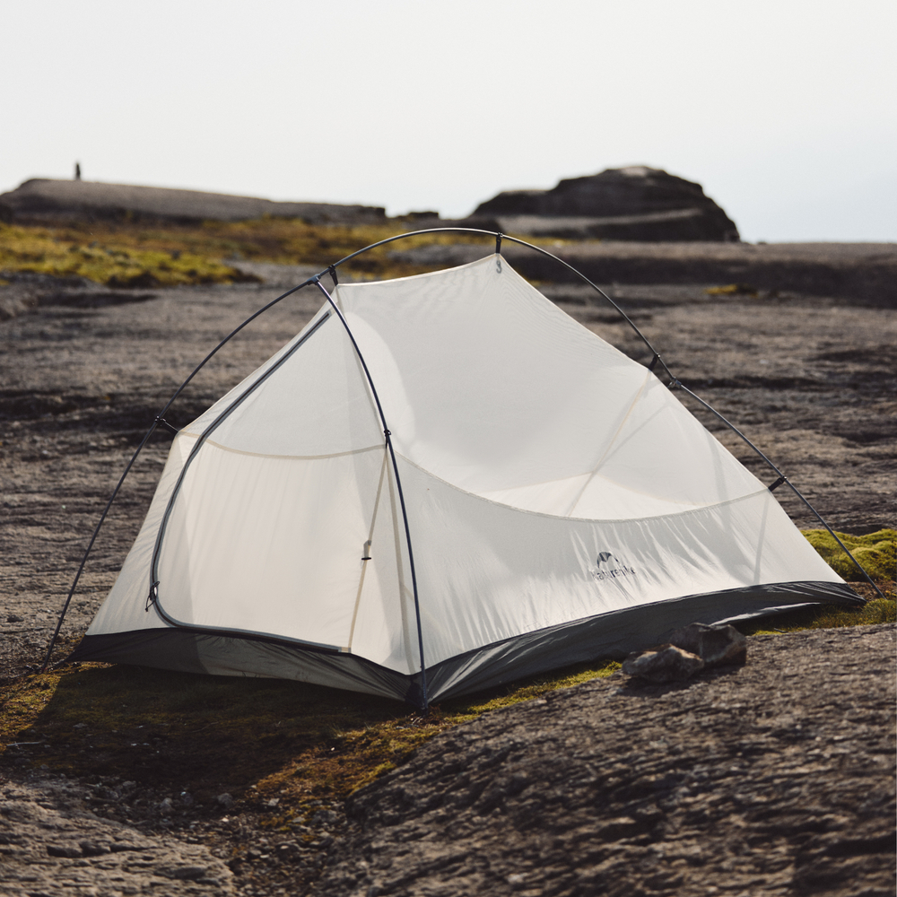 Палатка Naturehike Cloud Up Pro Si 1-местная, алюминиевый каркас, сверхлегкая, серо-красная, CNK2350WS020-1LGR