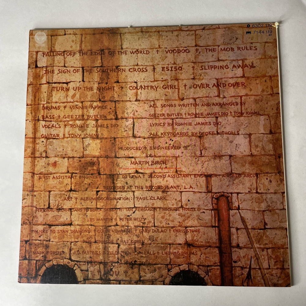 Винтажная виниловая пластинка LP Black Sabbath Mob Rules (Россия 1995)