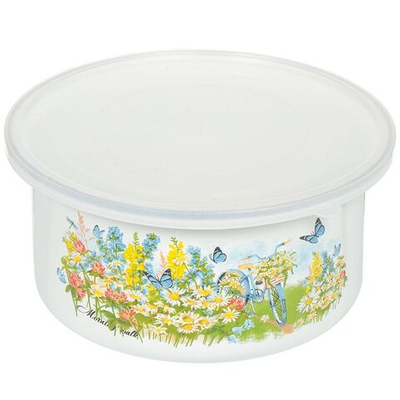 Салатник эмал сталь, кругл, 2.5 л, с крыш, Керчь, 72404/42404-112/4.03-У4, в асс