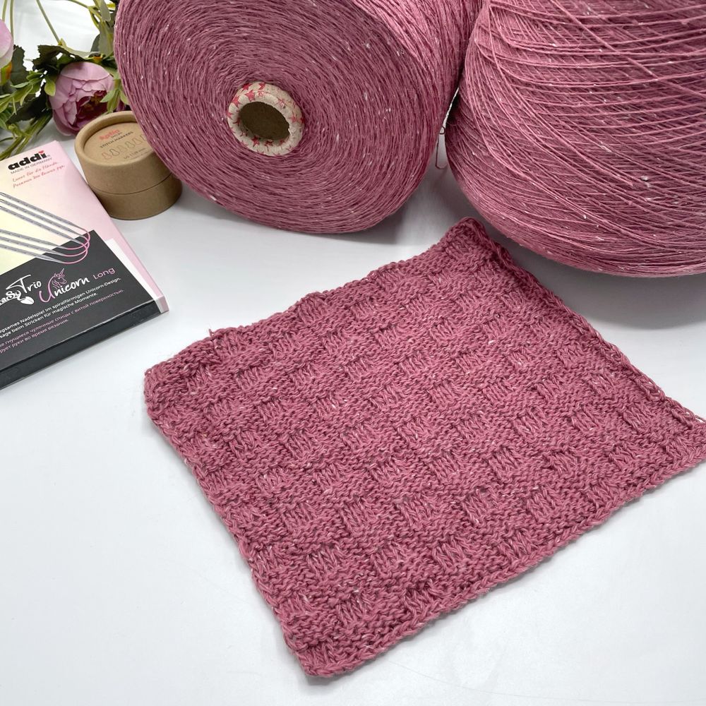 Пряжа для вязания 60% хлопок 30% меринос 10% полиамид (300 гр на конусе)