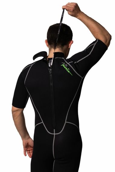 Гидрокостюм Marlin Malibu Shorty Man черно-серебристый 2,5 мм