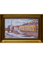 Картина маслом Зима в Питере Глухов