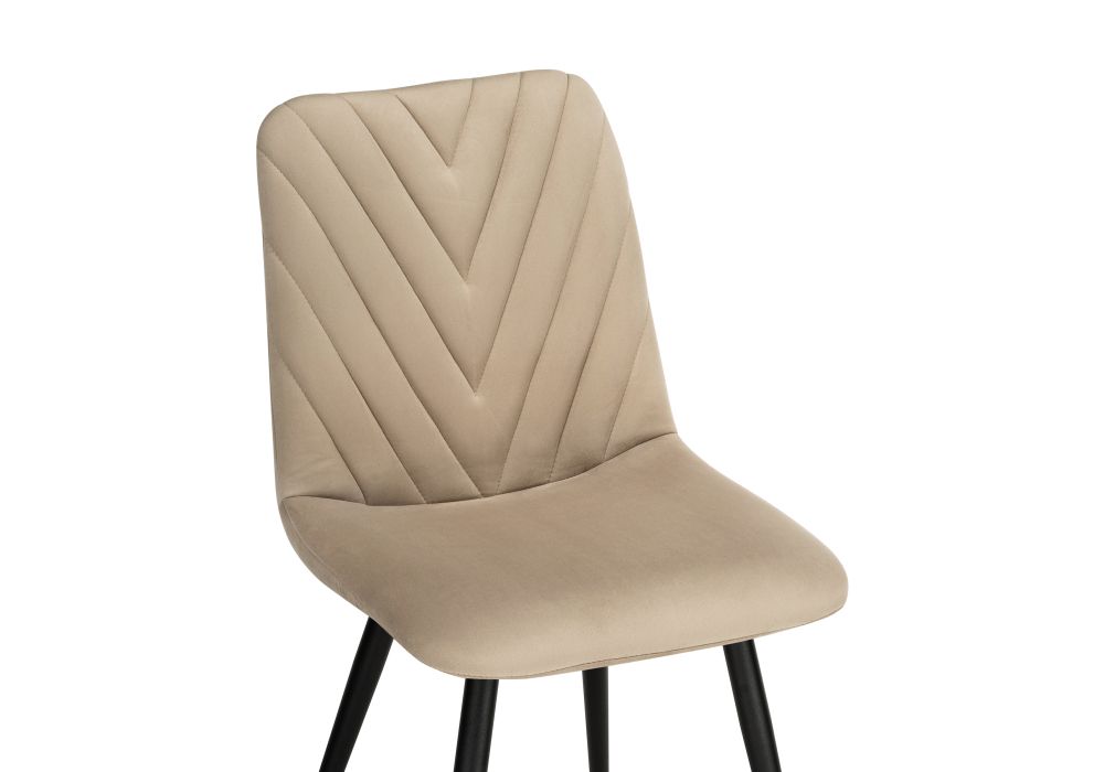 Стул на металлокаркасе Ральф бежевый / черный