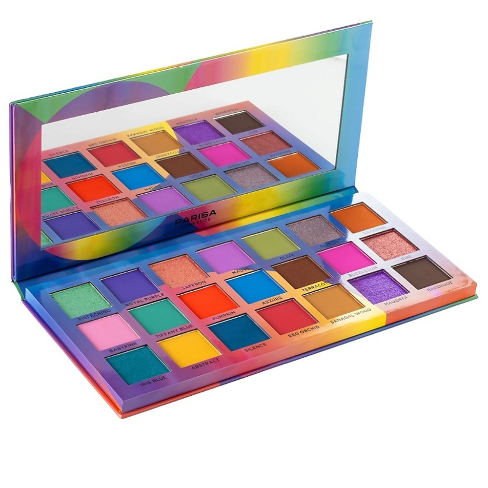 Parisa Набор теней для век Glamour Glaze, С-2321, 21 цвет, 40 гр