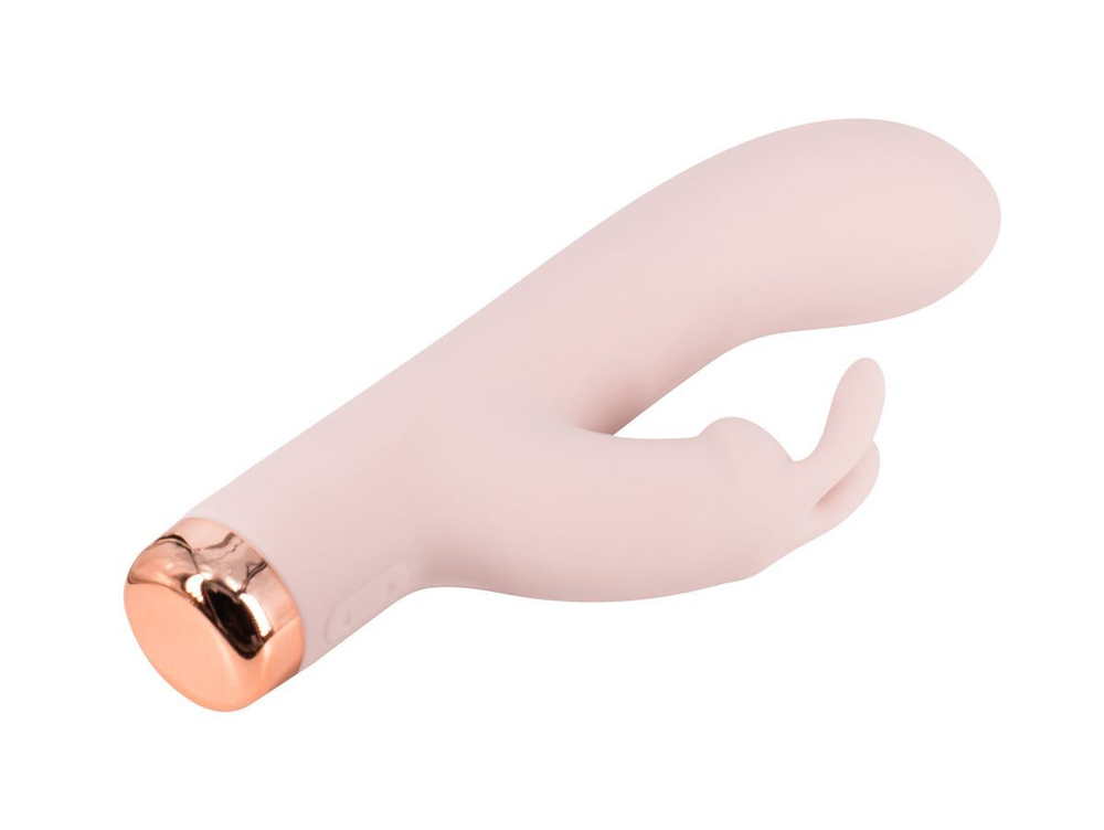 Телесный силиконовый вибратор-кролик - 16,5 см. (Цвет: телесный)