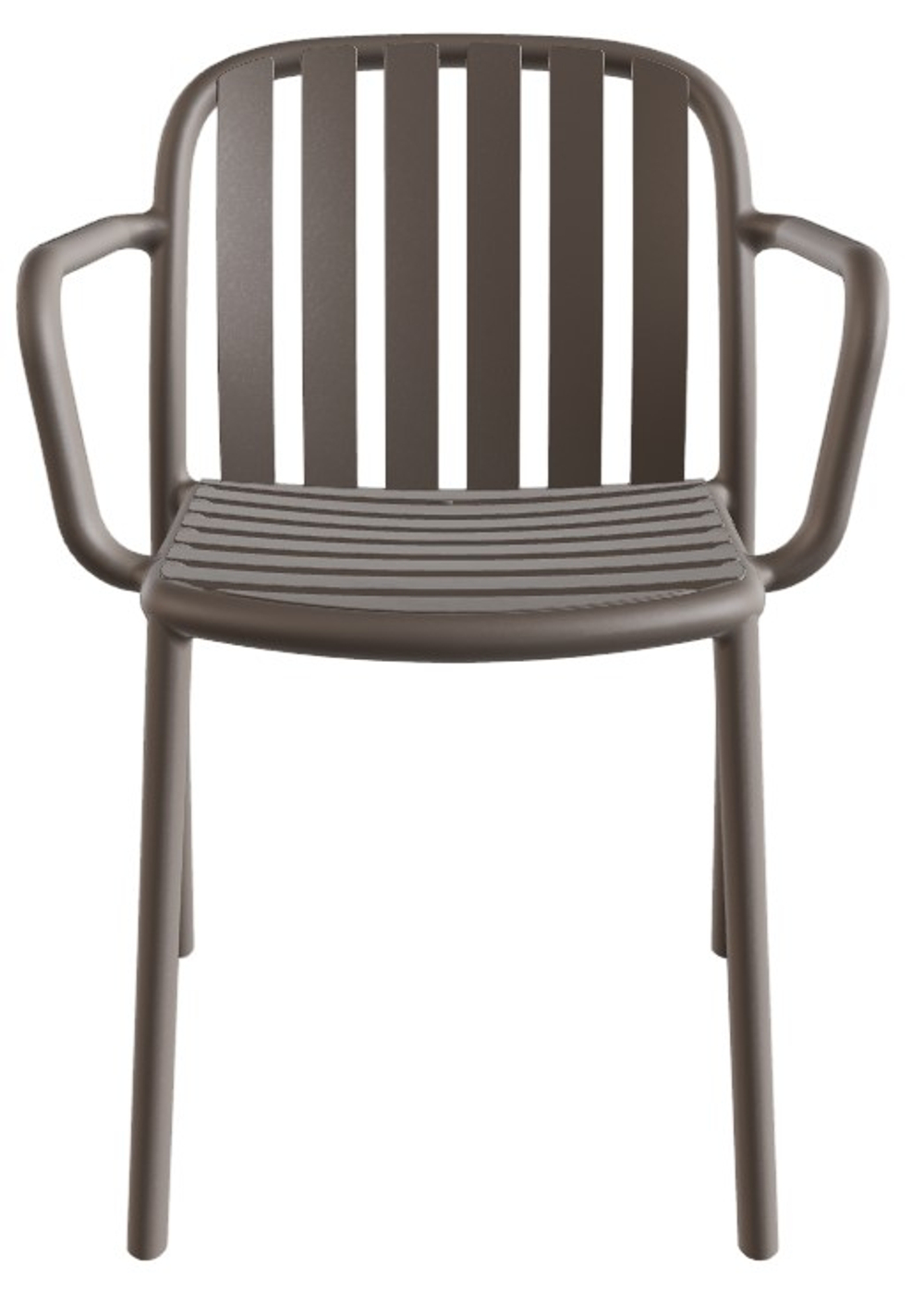 Кресло пластиковое Papatya Galata-K, тортора