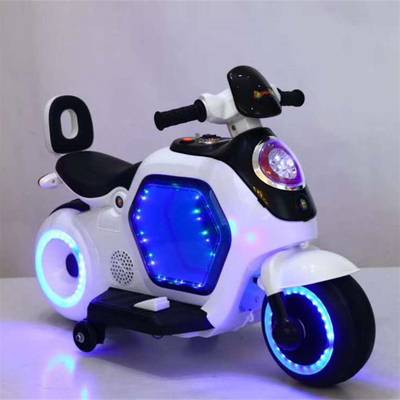 Детский электромотоцикл "Battery 6V" белый