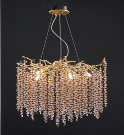 Люстра Coral Crystals Round Copper II Color