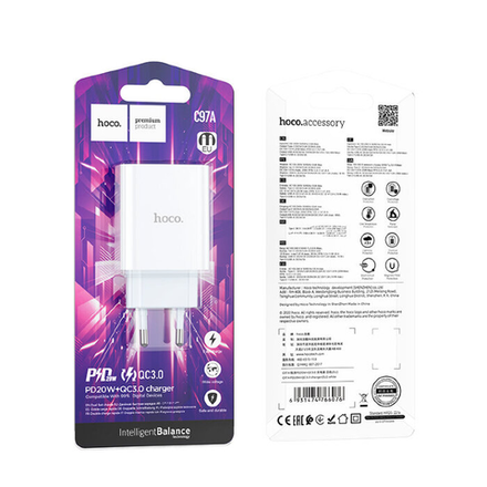 C97A PD20W+QC3.0 charger(EU)
