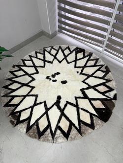 Ковер шкура натуральная овчина меховой