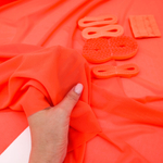 Сетка эластичная ОРАНЖЕВЫЙ НЕОН, Китай