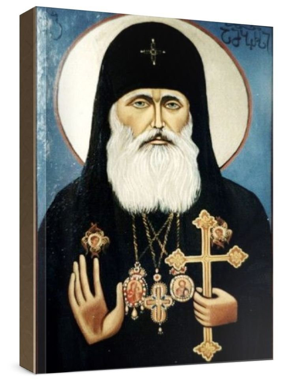 Амвросий Грузинский (рукописная икона)