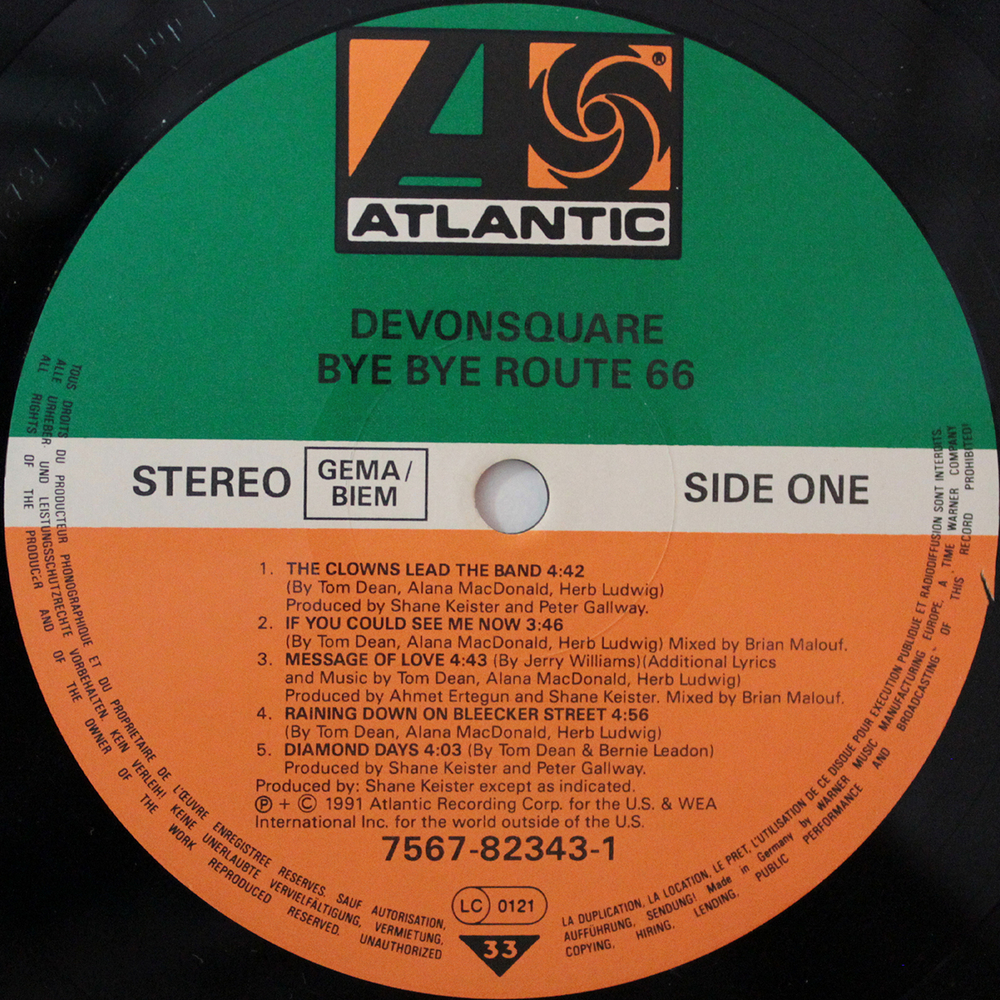 Devonsquare / Bye Bye Route 66 (LP)