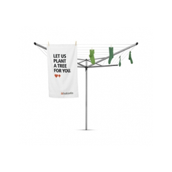 Сушилка Brabantia Essential серебро с бельем