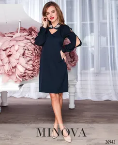 Платье 3108-1-темно-синий Minova