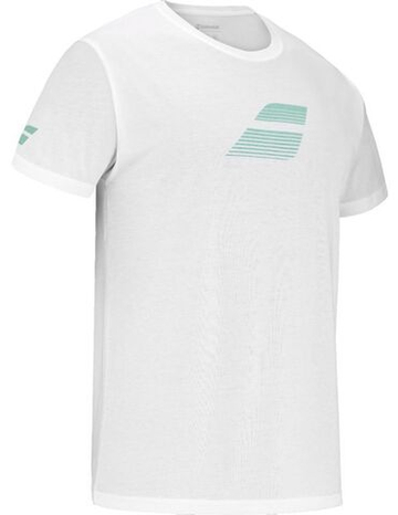 Мужская теннисная футболка Babolat Exercise Big Flag - белый