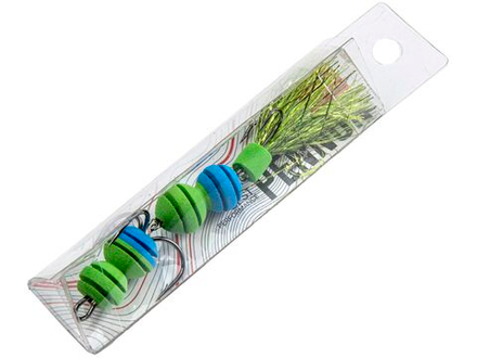 Приманка джиг. LJ PENNON ROLLERWORM зел./син. в блистере