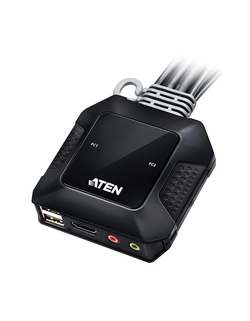 Квм переключатель ATEN 2-Port USB 4K HDMI Cable KVM Switch