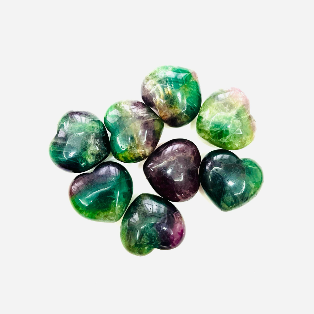Сердце флюорит, 1 шт (20-22 гр)