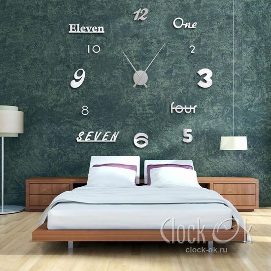 Настенные 3D часы Rainbow