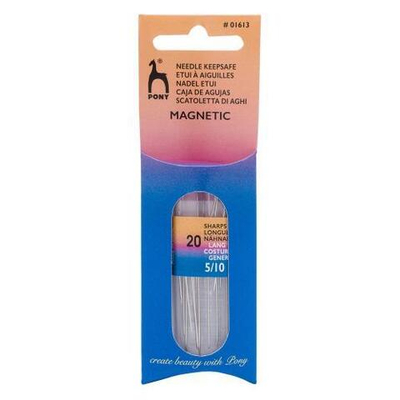01613 Иглы ручные для шитья с магнитом Sharps MAGNETIC, № 5-10, 20шт, PONY