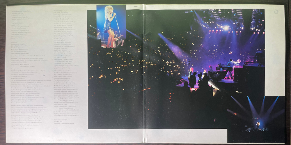 Tina Turner - Tina Live In Europe 2LP (Европа 1988г.)