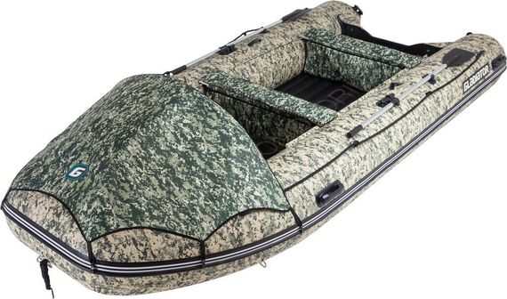 Надувная лодка GLADIATOR E 450 НДНД камуфляж