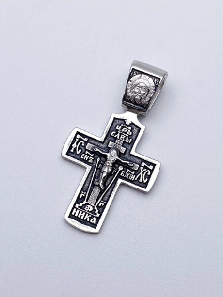Крест из серебра/Чернение